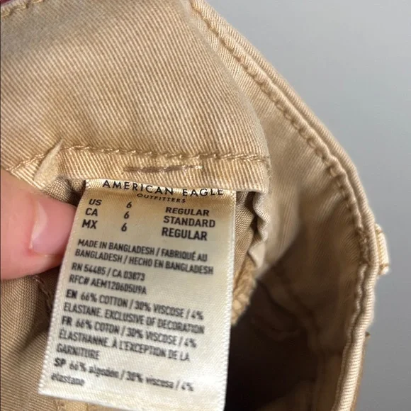 American Eagle Outfitters Women’s Tan Wide Leg Skater Pants size 6 - Picture 6 of 6